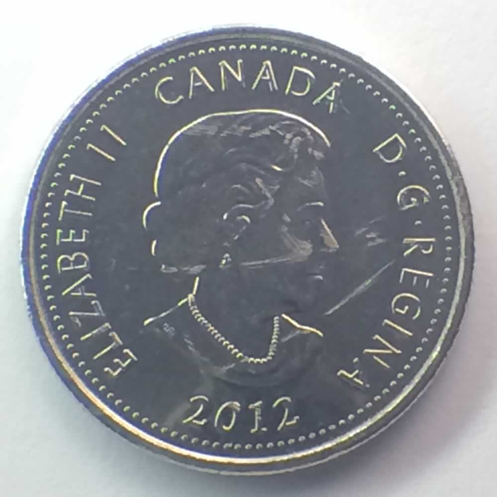 Canada 2012  Tecumseh - Colorized ( C25C ) - Obverse