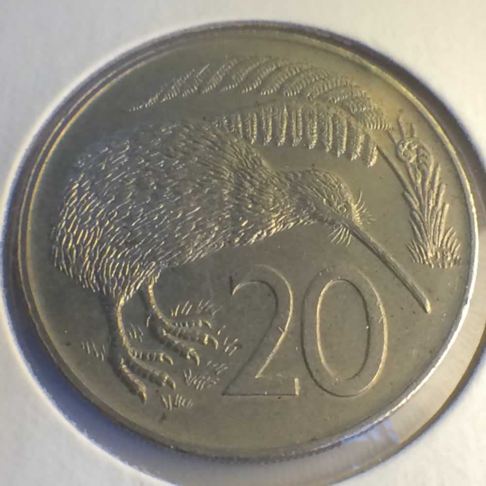 New Zealand 1979  20 Cents Kiwi Coin ( 20C ) - Reverse