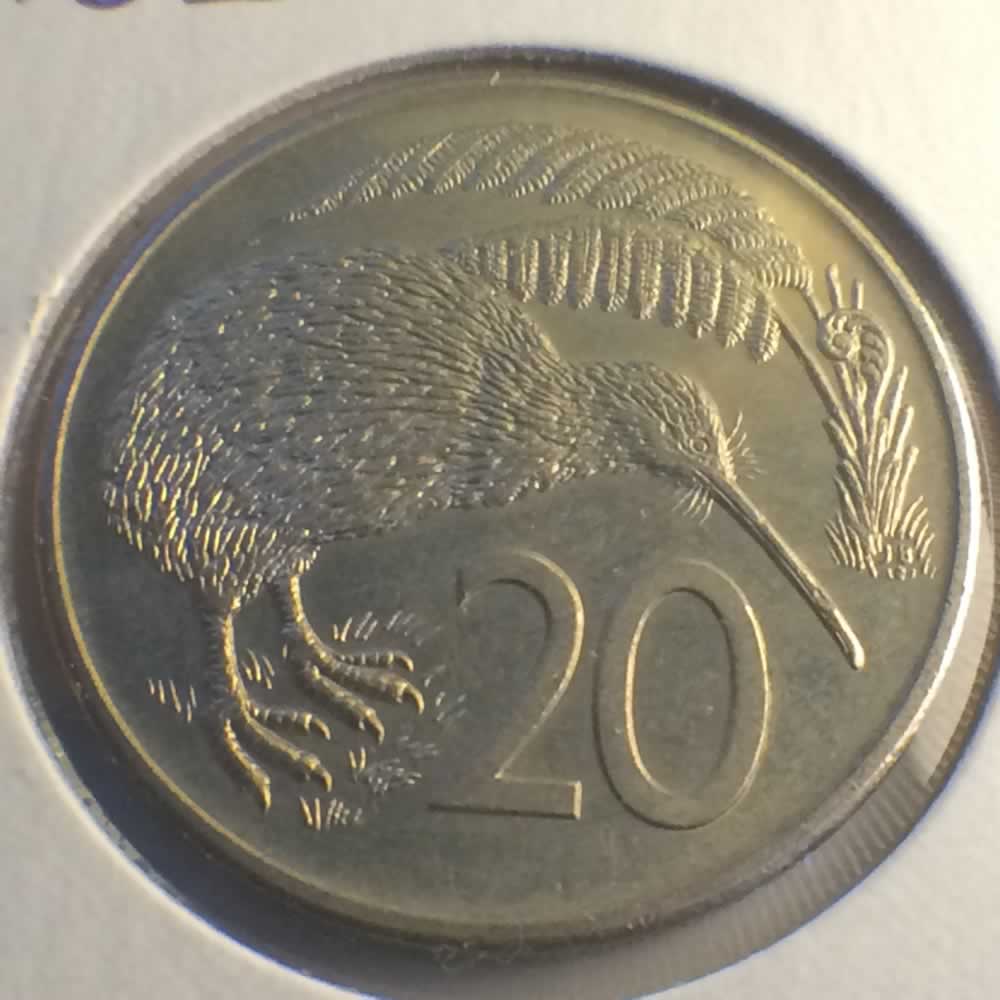 New Zealand 1982  20 Cents Kiwi Coin ( 20C ) - Reverse