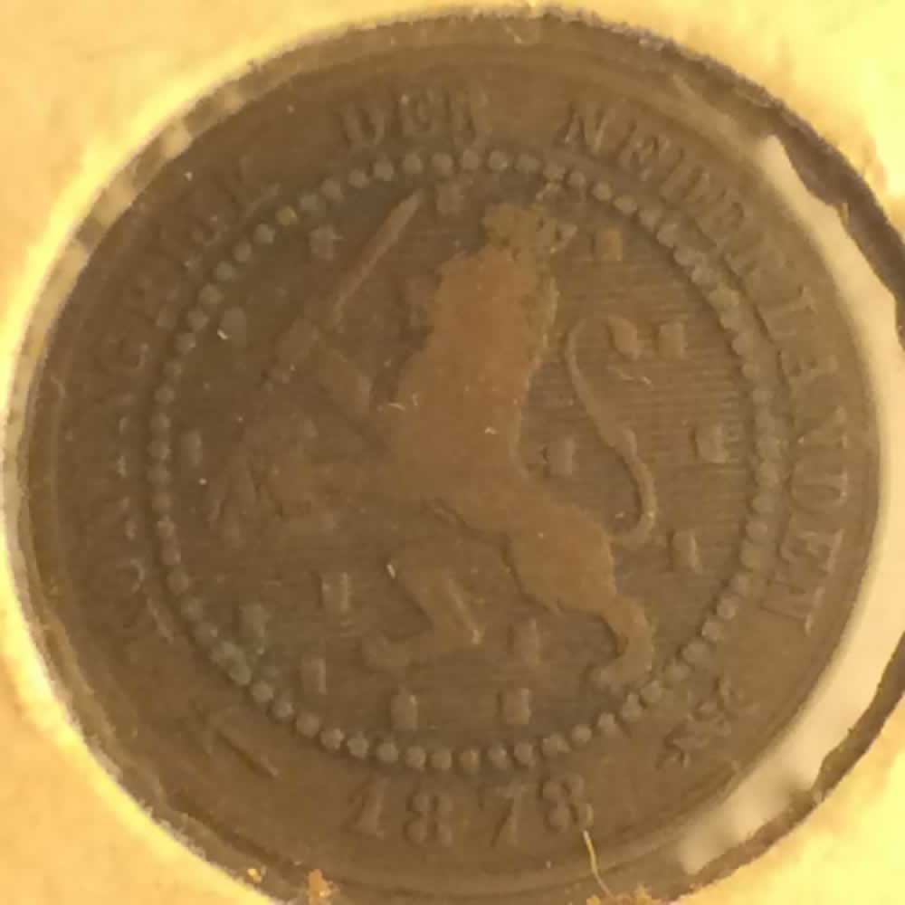 Netherlands 1878  1 Cent Willem III ( 1C ) - Obverse