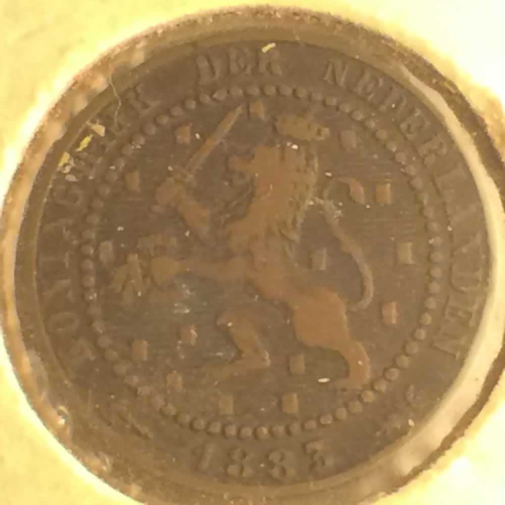 Netherlands 1883  1 Cent Willem III ( 1C ) - Obverse