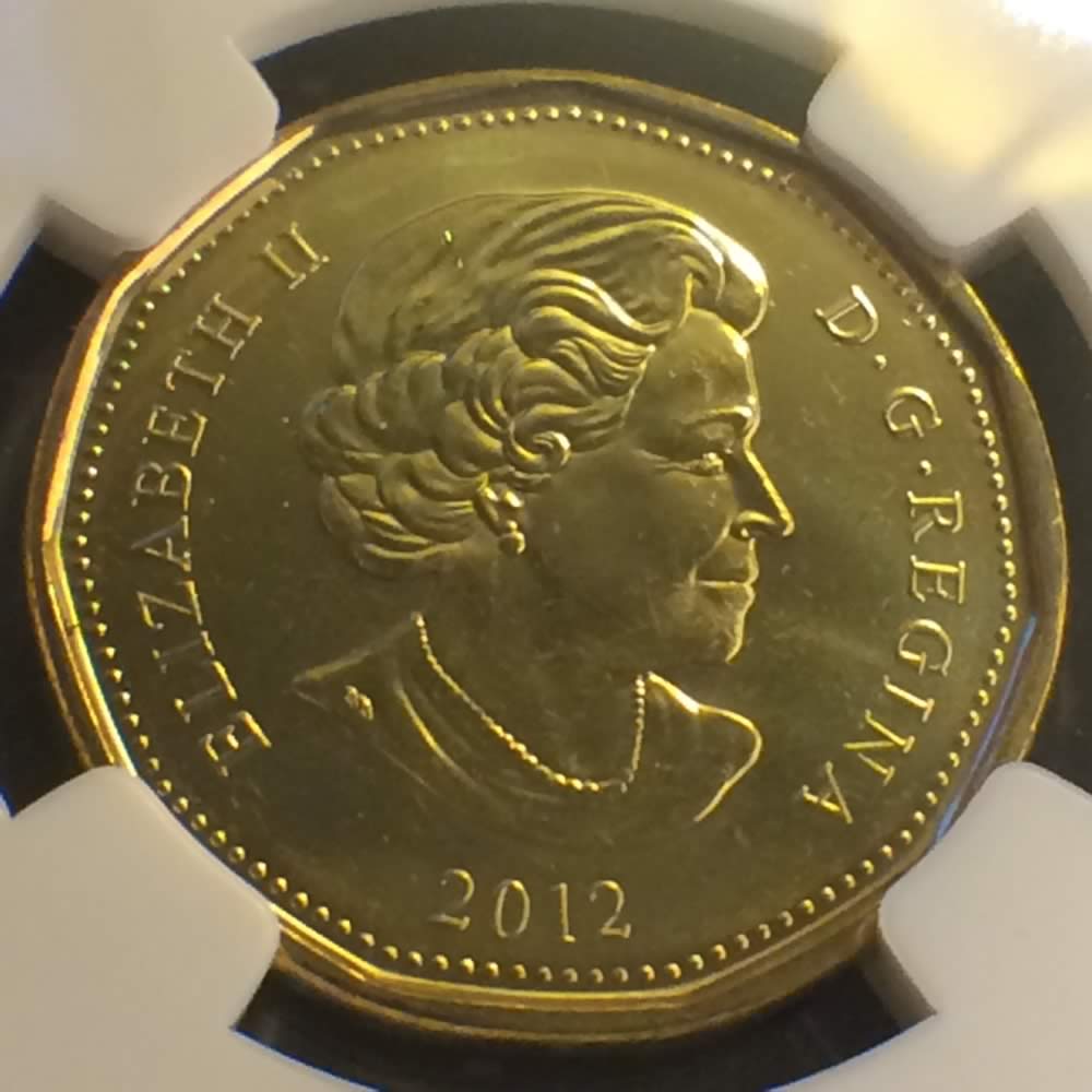 Canada 2012  Lucky Loonie ( C$1 ) - Obverse