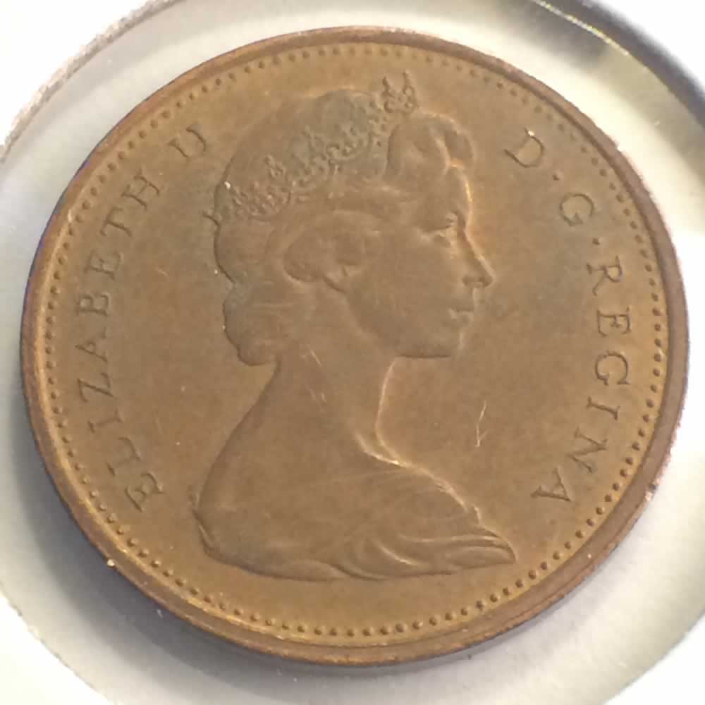 Canada 1967  Centennial Cent ( C1C ) - Obverse