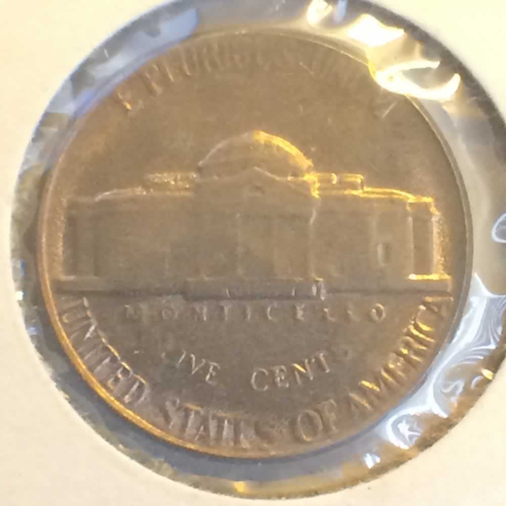US 1955  Jefferson Nickel ( 5C ) - Reverse