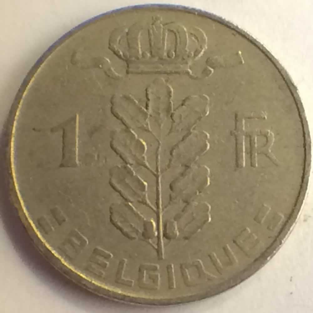 Belgium 1951  1 Franc - French ( 1 BEF ) - Reverse