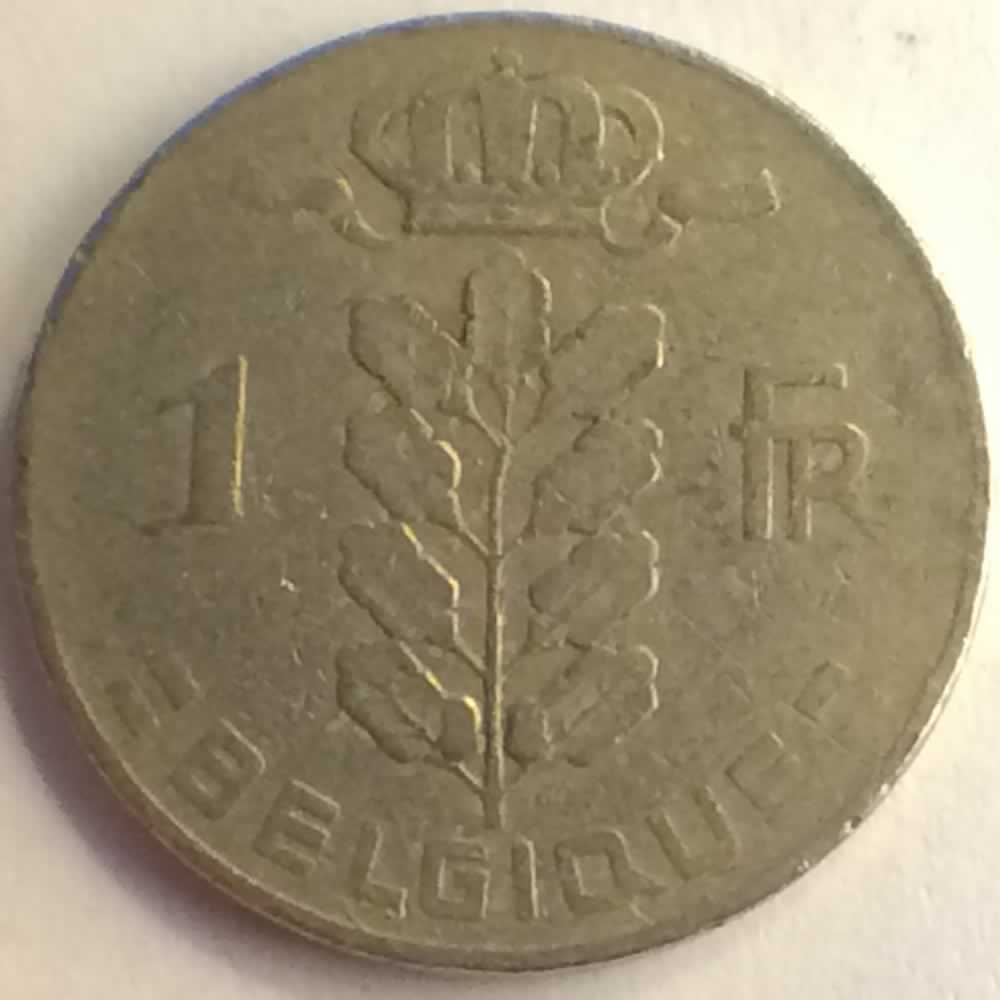 Belgium 1950  1 Franc - French ( 1 BEF ) - Reverse