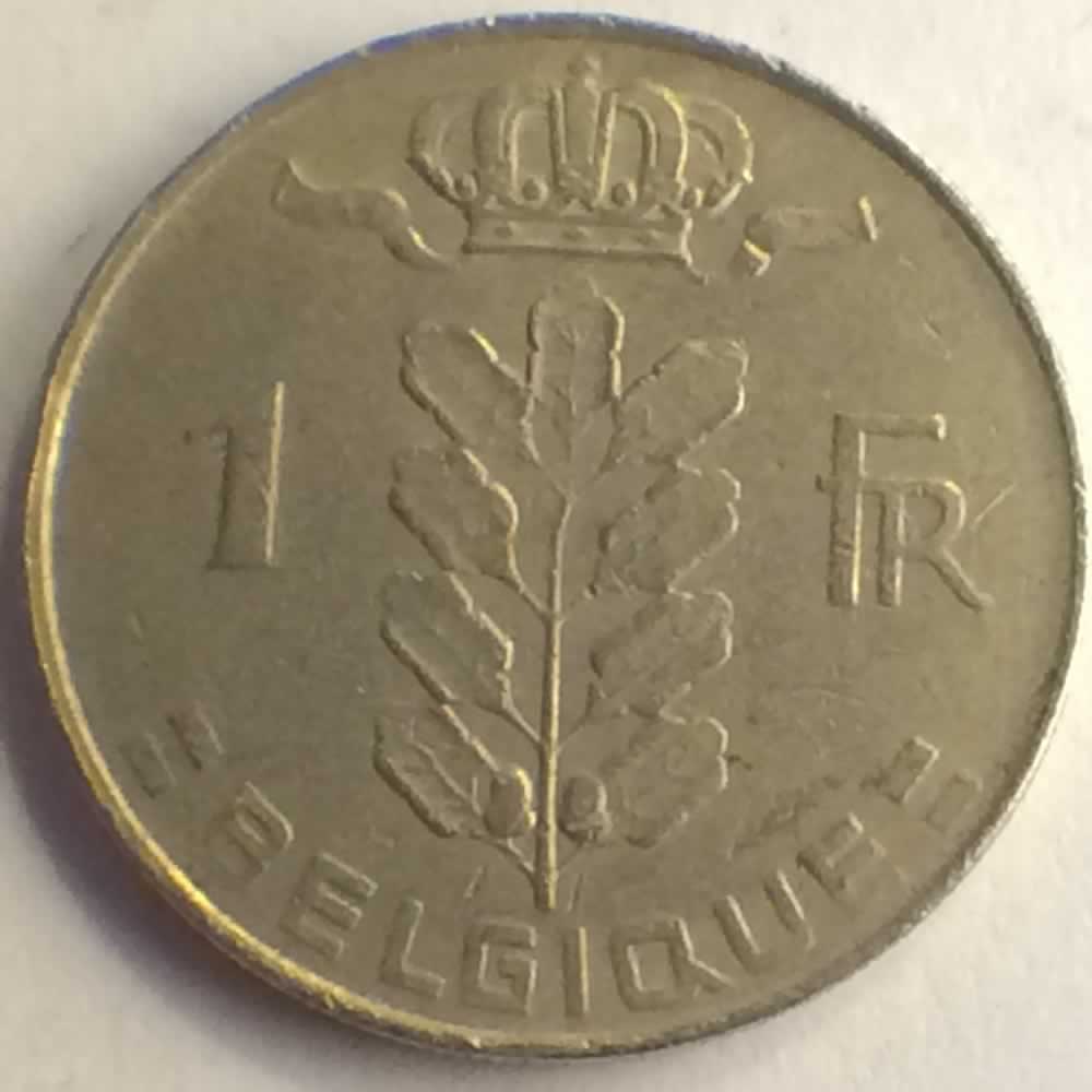 Belgium 1973  1 Franc - French ( 1 BEF ) - Reverse