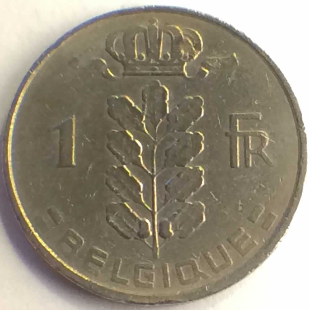 Belgium 1959  1 Franc - French ( 1 BEF ) - Reverse