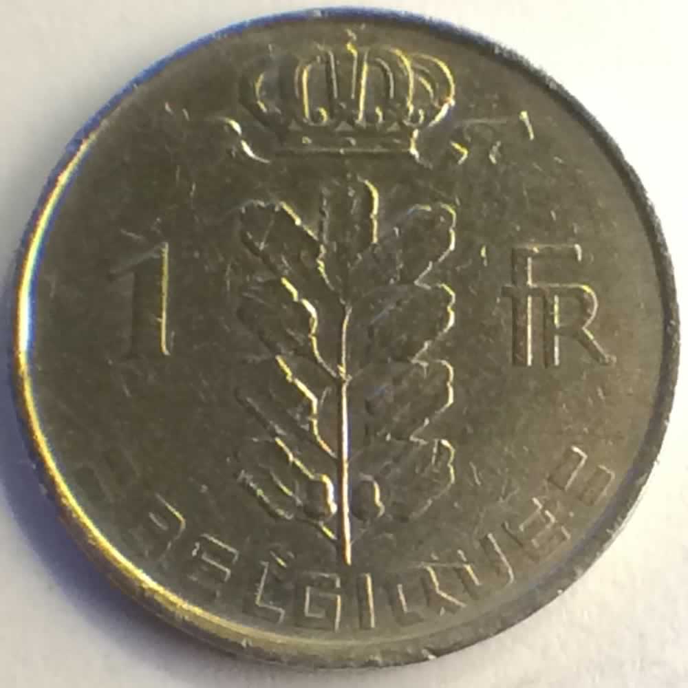 Belgium 1963  1 Franc - French ( 1 BEF ) - Reverse
