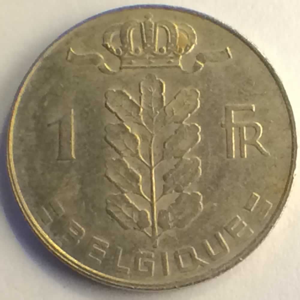 Belgium 1979  1 Franc - French ( 1 BEF ) - Reverse