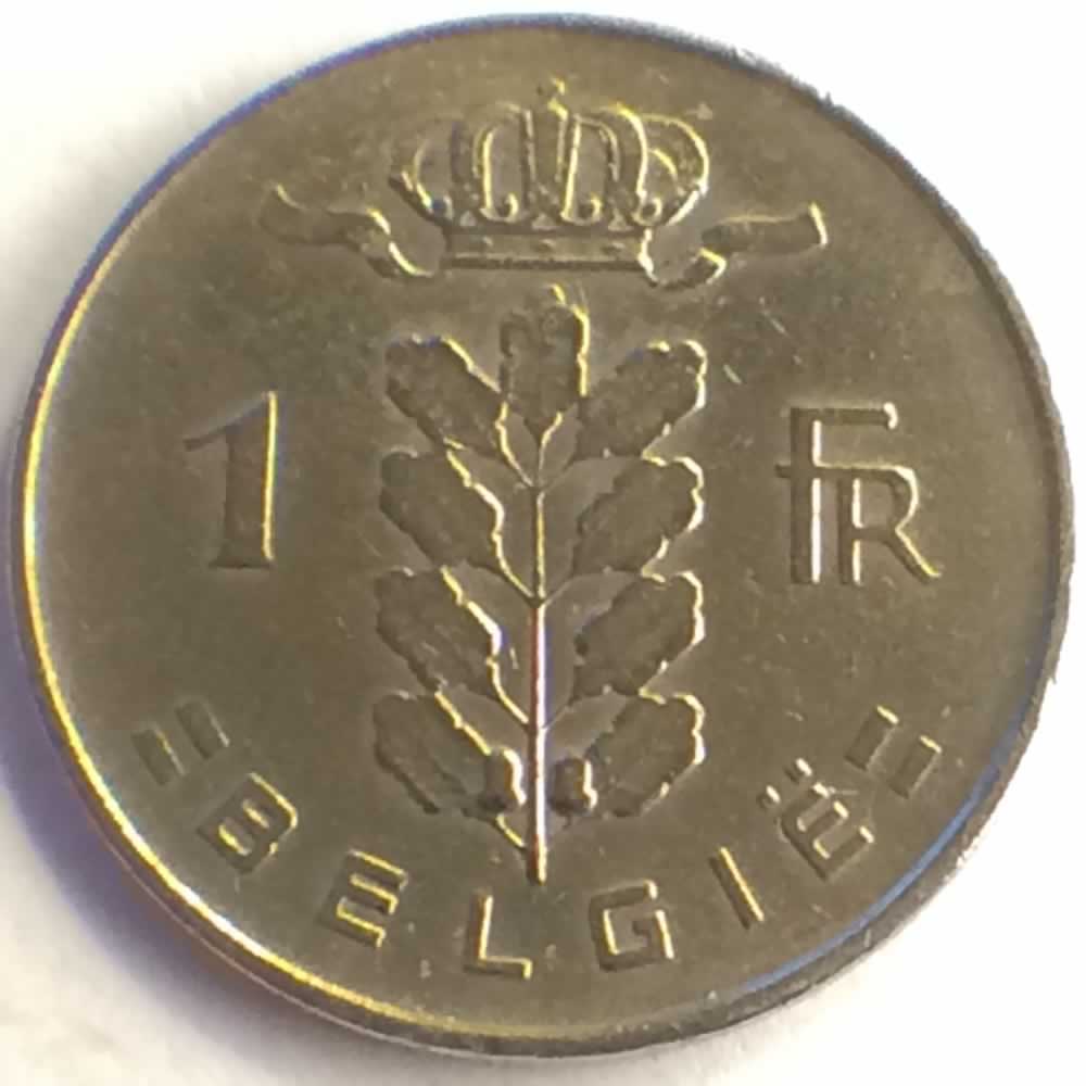 Belgium 1952  1 Franc - Dutch ( 1 BEF ) - Reverse