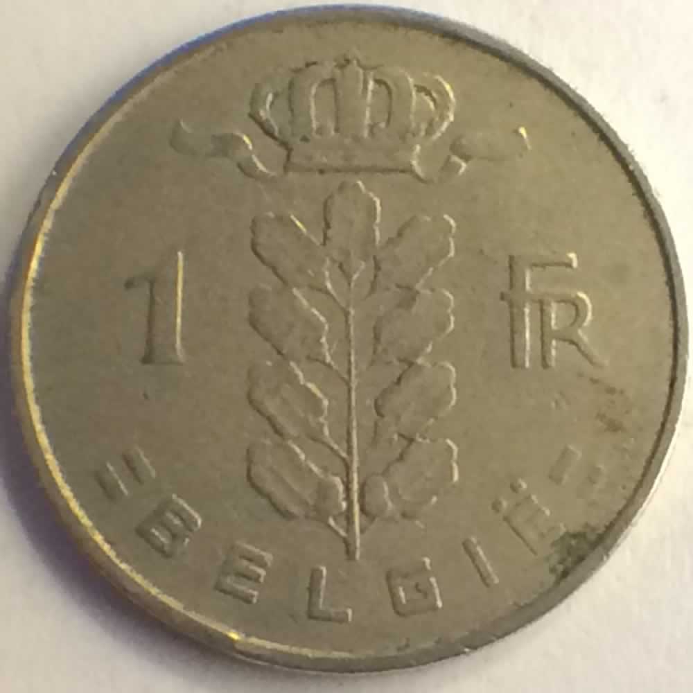 Belgium 1954  1 Franc - Dutch ( 1 BEF ) - Reverse