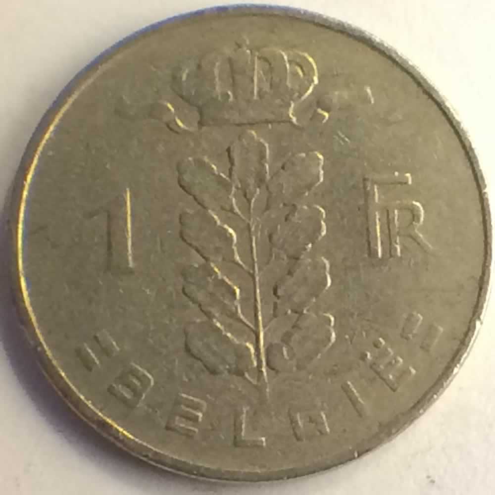 Belgium 1957  1 Franc - Dutch ( 1 BEF ) - Reverse