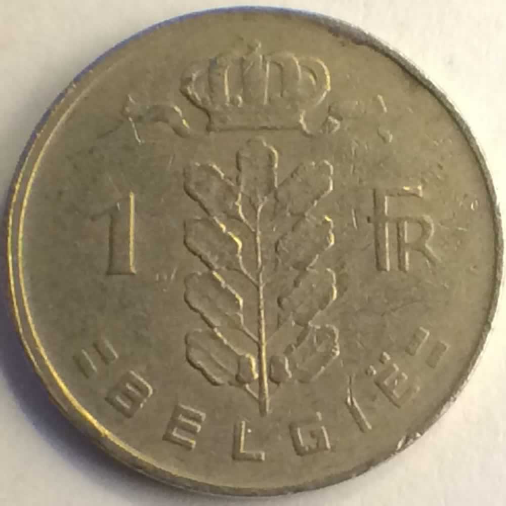 Belgium 1958  1 Franc - Dutch ( 1 BEF ) - Reverse
