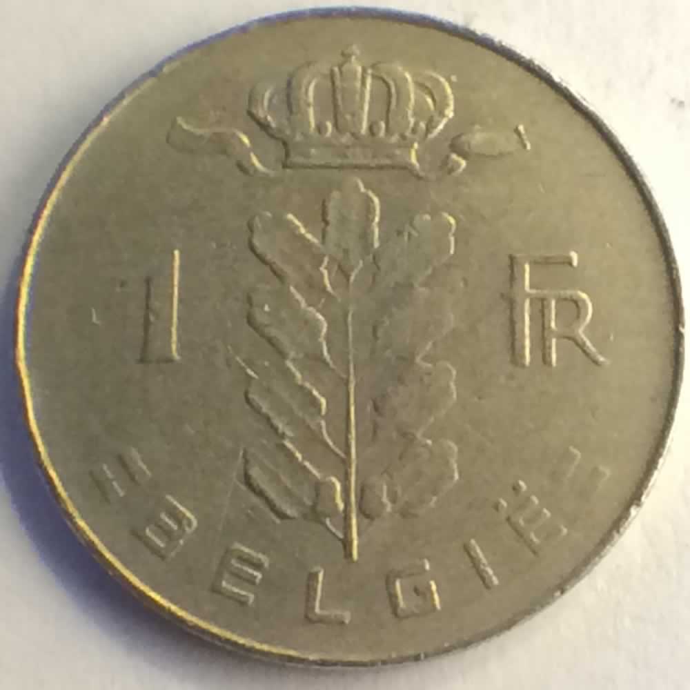 Belgium 1973  1 Franc - Dutch ( 1 BEF ) - Reverse