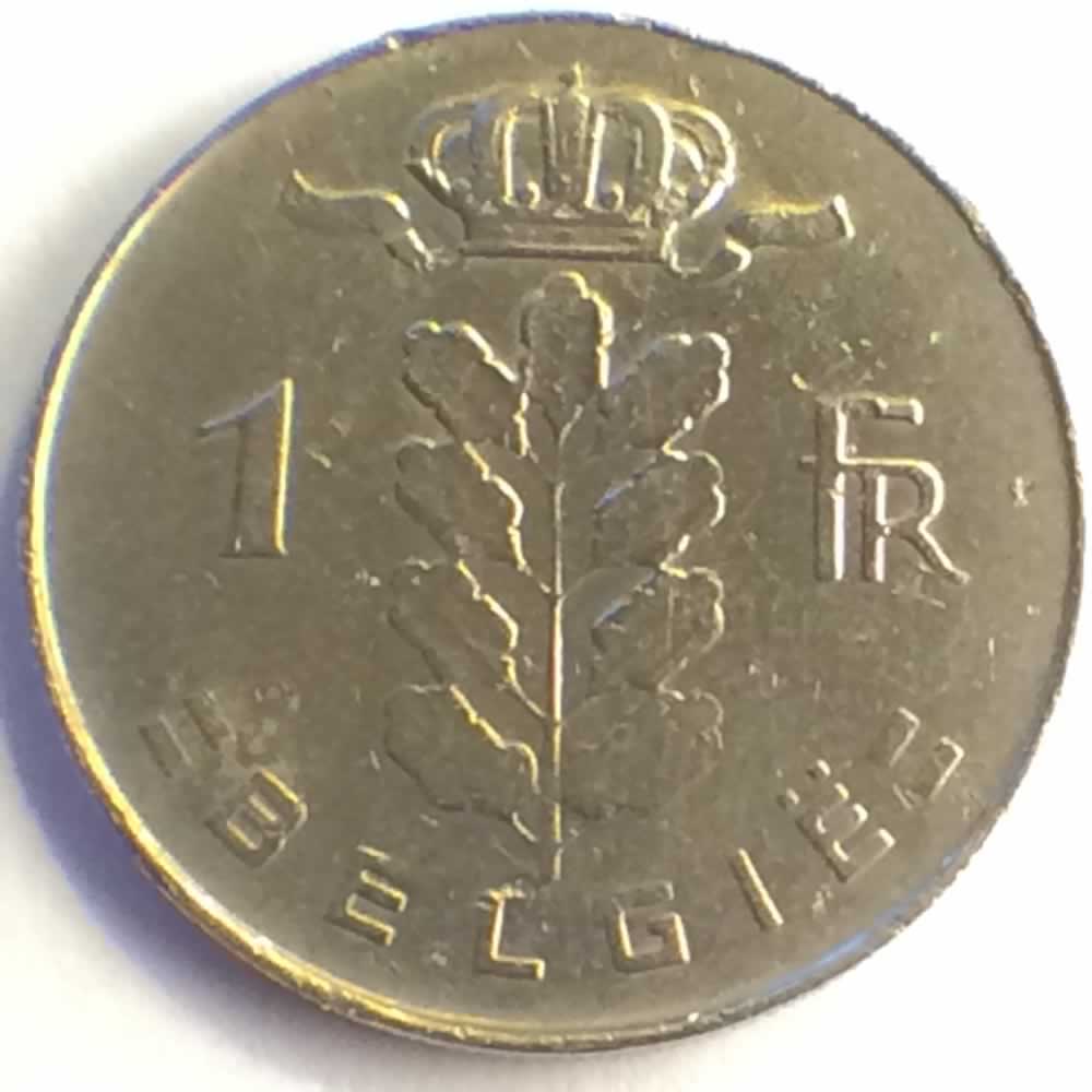Belgium 1974  1 Franc - Dutch ( 1 BEF ) - Reverse