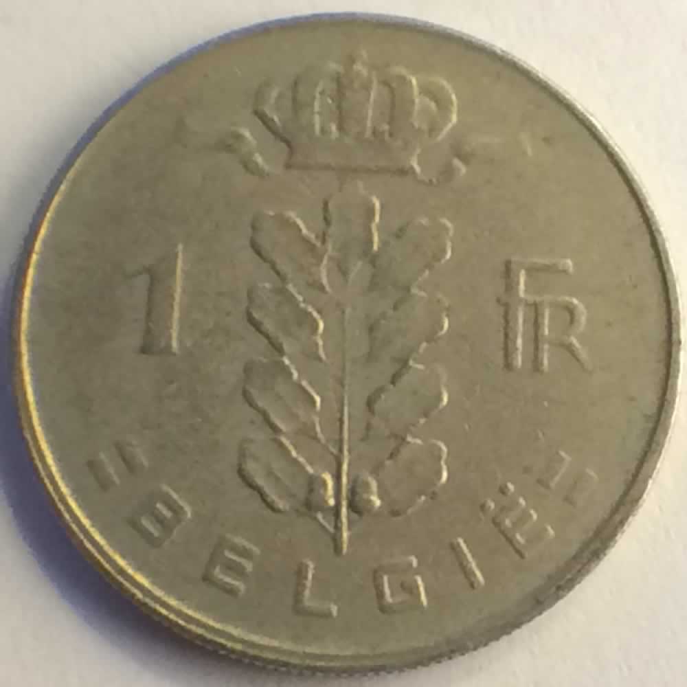 Belgium 1965  1 Franc - Dutch ( 1 BEF ) - Reverse