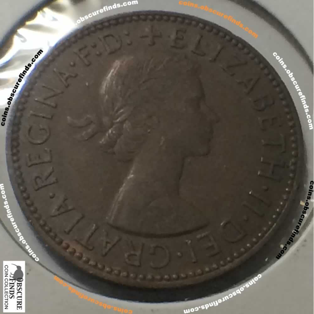 GB 1955  Half Penny ( 1/2P ) - Obverse