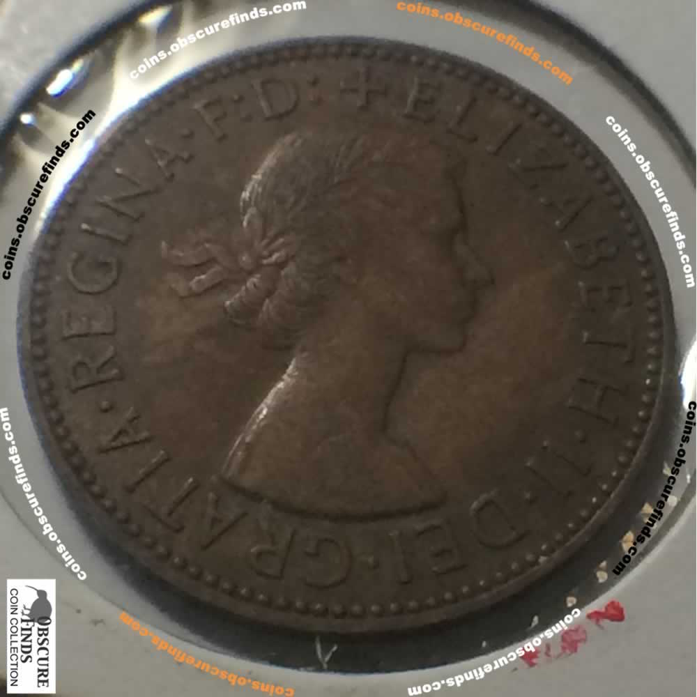 GB 1956  Half Penny ( 1/2P ) - Obverse
