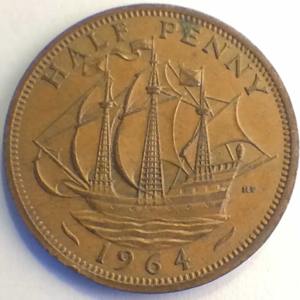 GB 1964  Elizabeth II - Halfpence ( 1/2P ) - Reverse