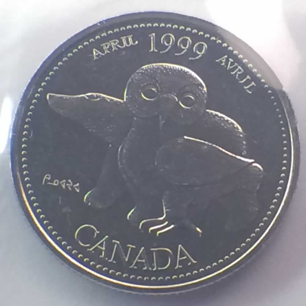 Canada 1999  Millennium - April ( C25C ) - Reverse