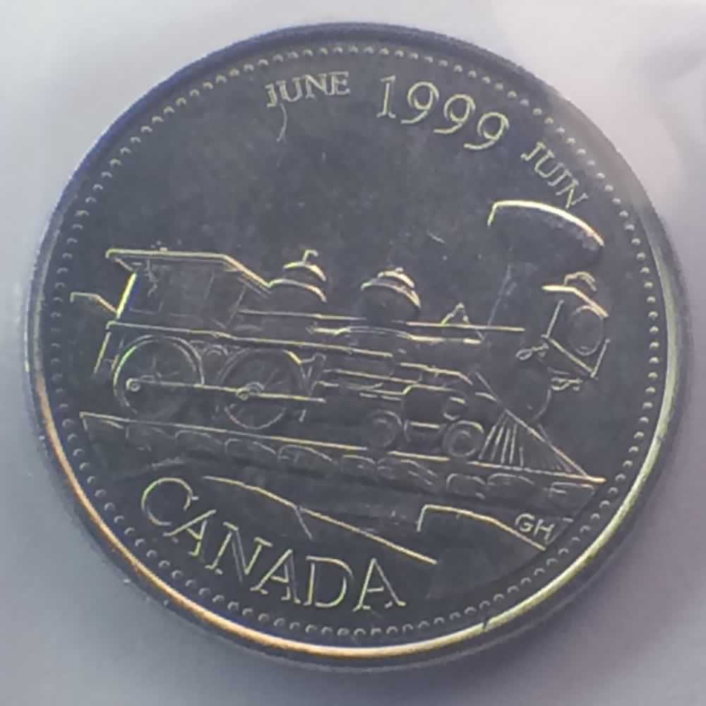 Canada 1999  Millennium - June ( C25C ) - Reverse