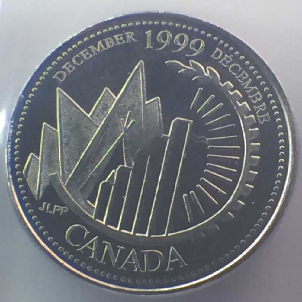 Canada 1999  Millennium - December ( C25C ) - Reverse