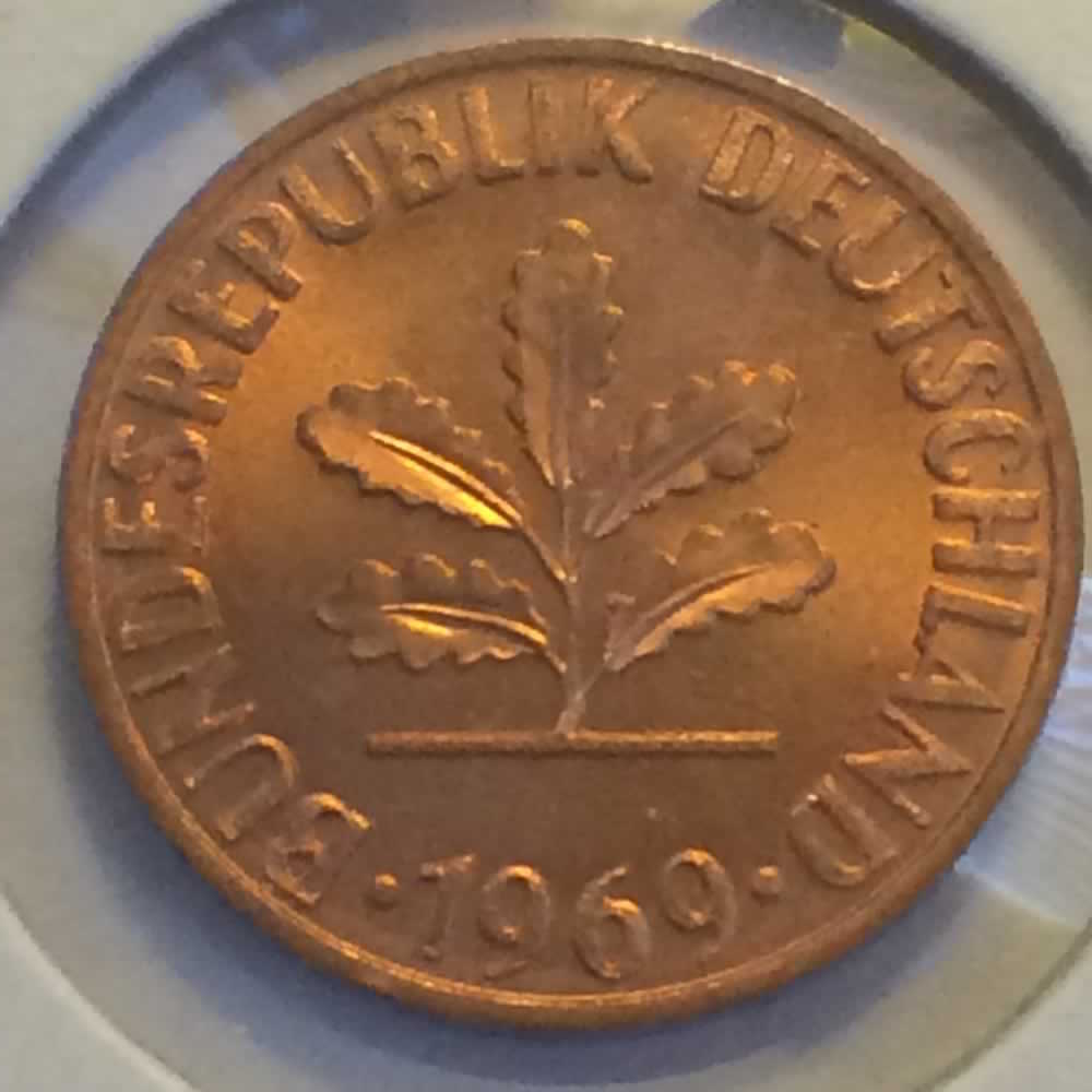 Germany 1969 D 2 Pfennig * ( 2pf ) - Obverse