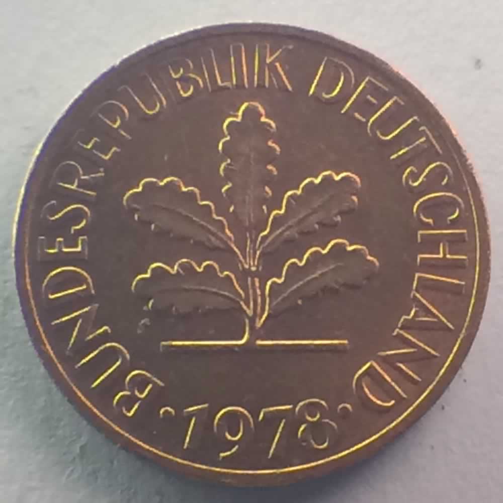 Germany 1978 G 2 Pfennig ( 2pf ) - Reverse