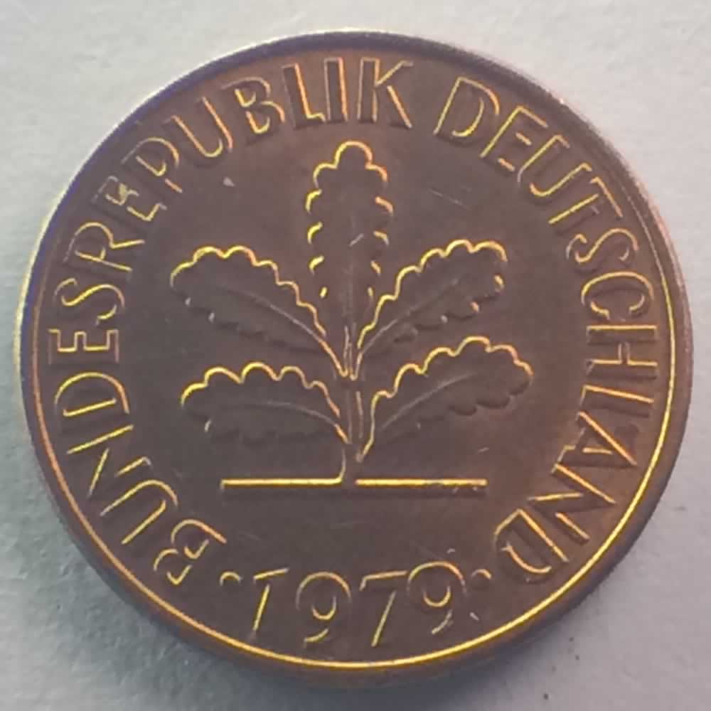 Germany 1979 D 2 Pfennig ( 2pf ) - Reverse