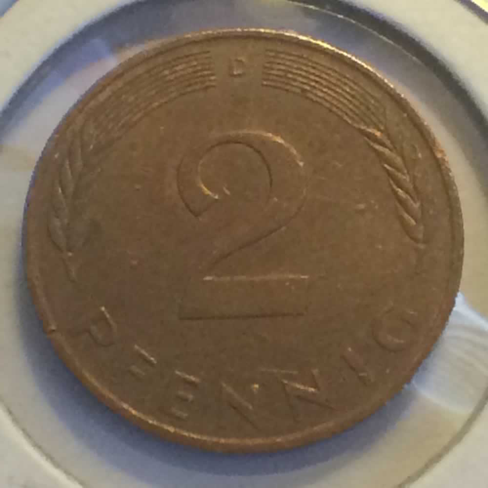 Germany 1991 D 2 Pfennig ( 2pf ) - Reverse