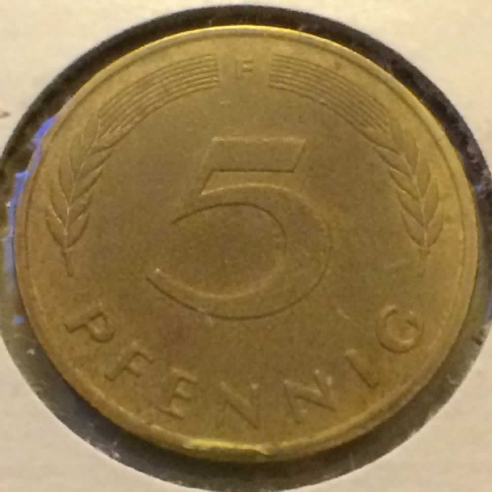 Germany 1986 F 5 Pfennig ( 5pf ) - Obverse
