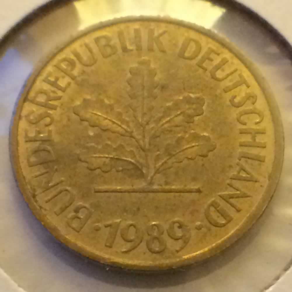 Germany 1989 D 5 Pfennig ( 5pf ) - Reverse