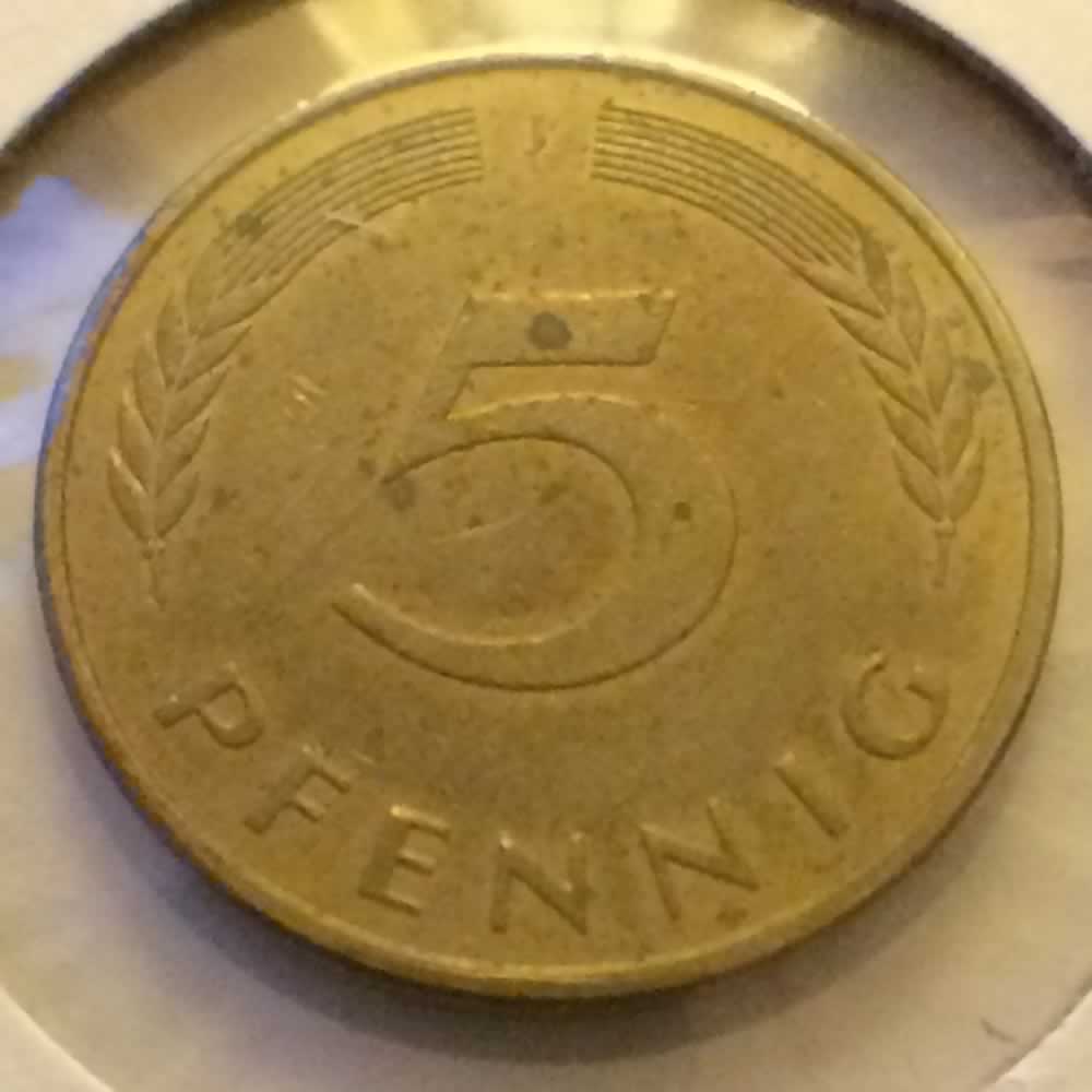 Germany 1989 J 5 Pfennig ( 5pf ) - Obverse