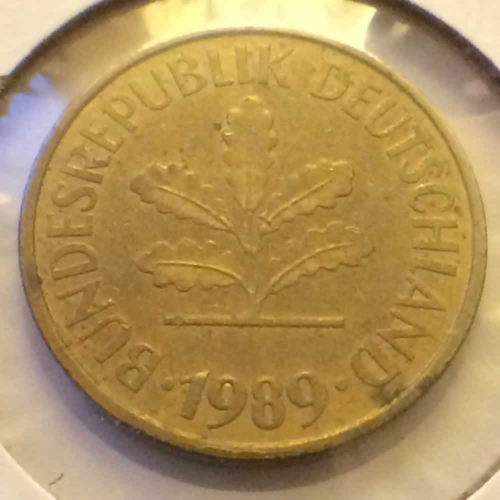 Germany 1989 J 5 Pfennig ( 5pf ) - Reverse