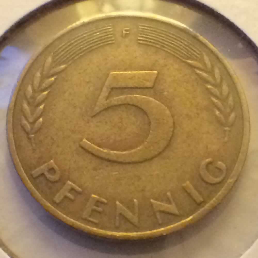 Germany 1971 F 5 Pfennig ( 5pf ) - Obverse