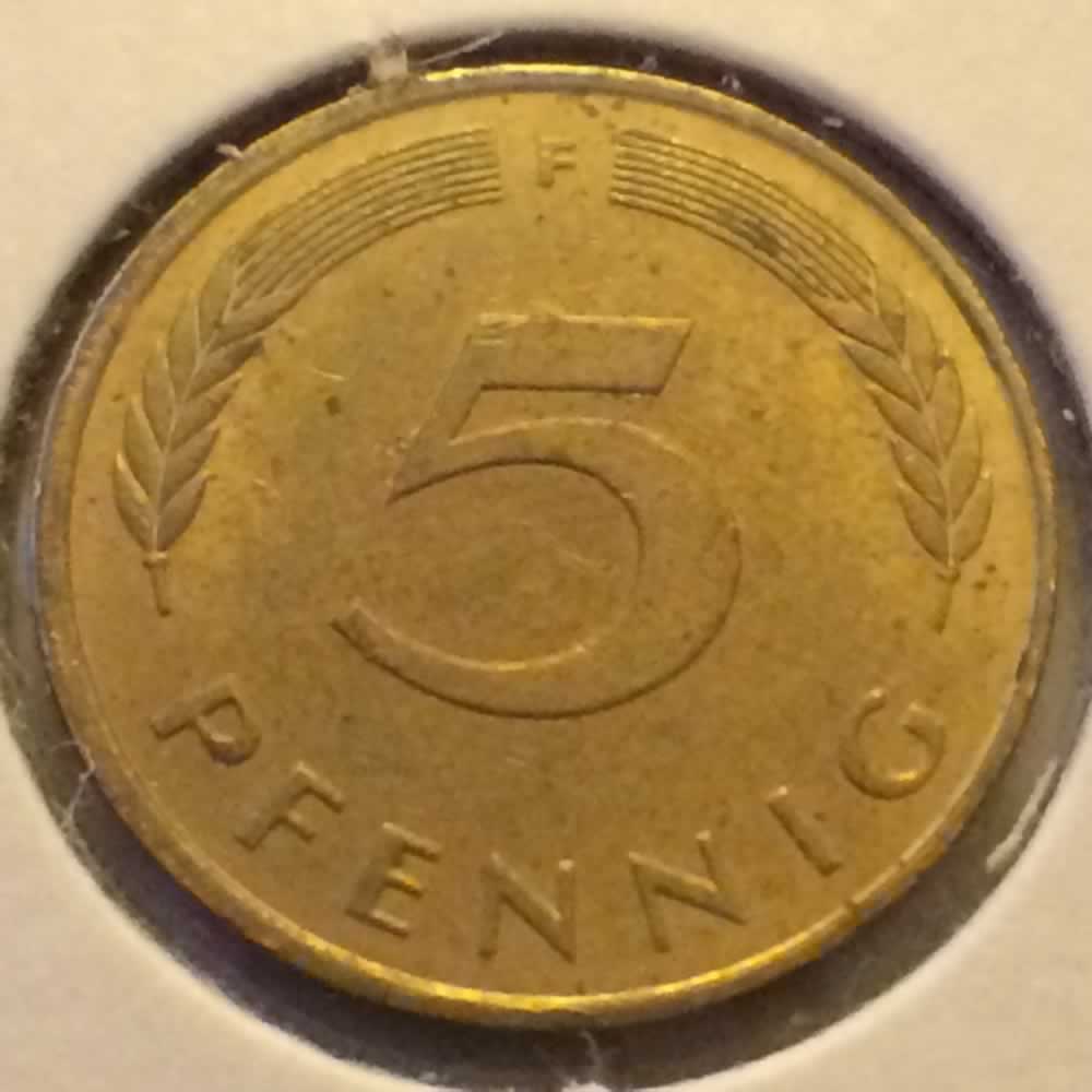 Germany 1990 F 5 Pfennig ( 5pf ) - Obverse