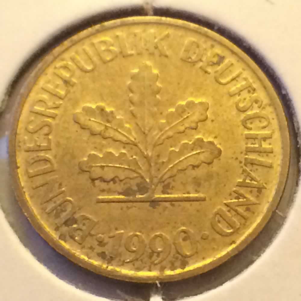 Germany 1990 A 5 Pfennig ( 5pf ) - Reverse