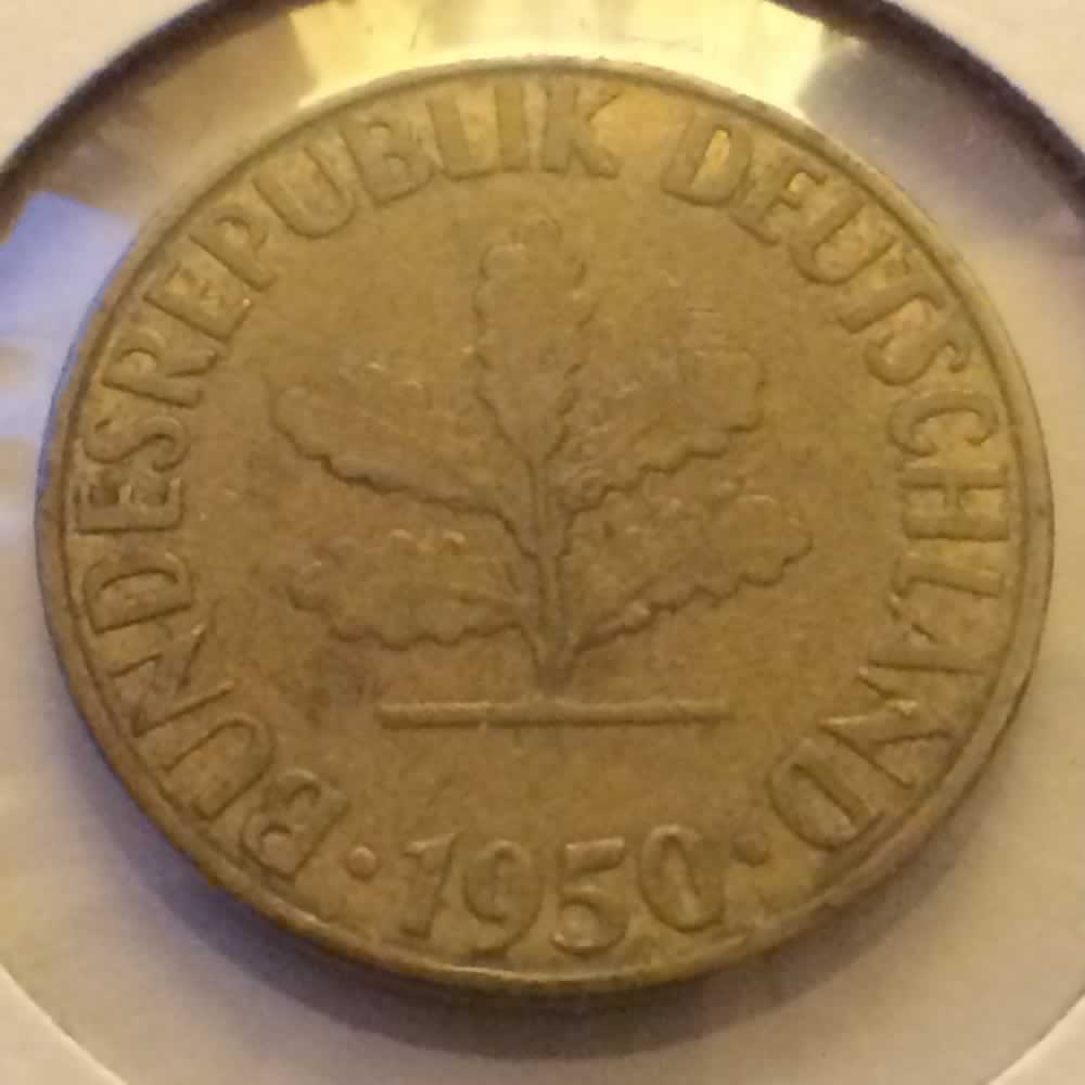 Germany 1950 G 5 Pfennig ( 5pf ) - Reverse