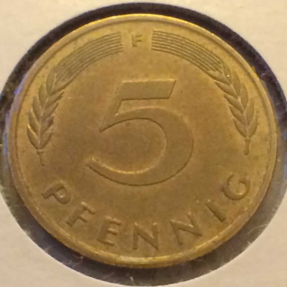 Germany 1984 F 5 Pfennig ( 5pf ) - Obverse