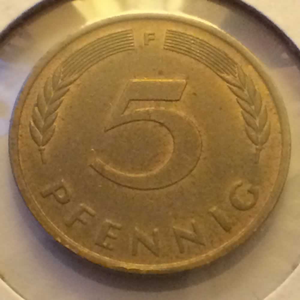 Germany 1978 F 5 Pfennig ( 5pf ) - Obverse