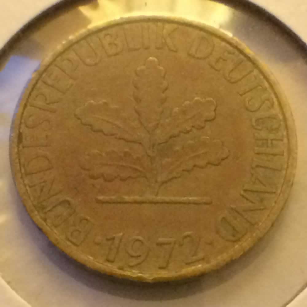 Germany 1972 J 5 Pfennig ( 5pf ) - Reverse