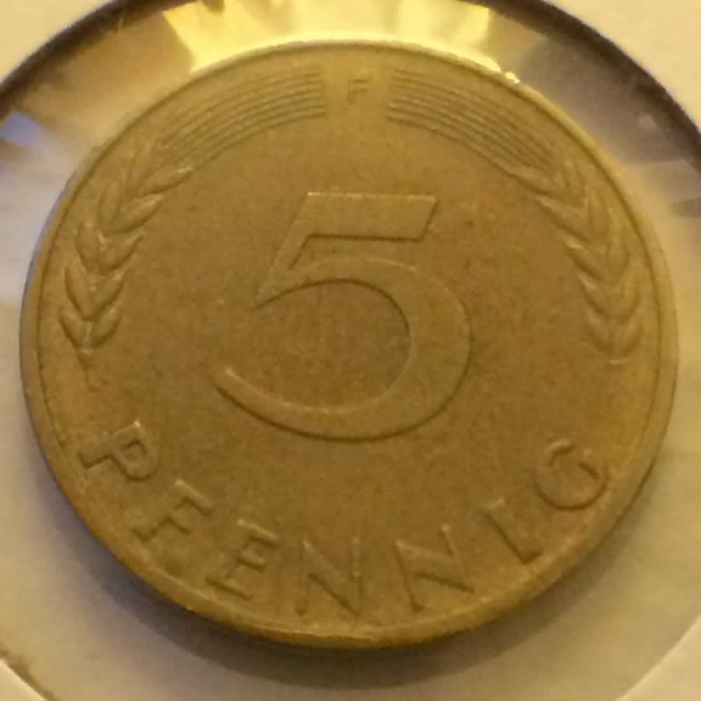 Germany 1966 F 5 Pfennig ( 5pf ) - Obverse