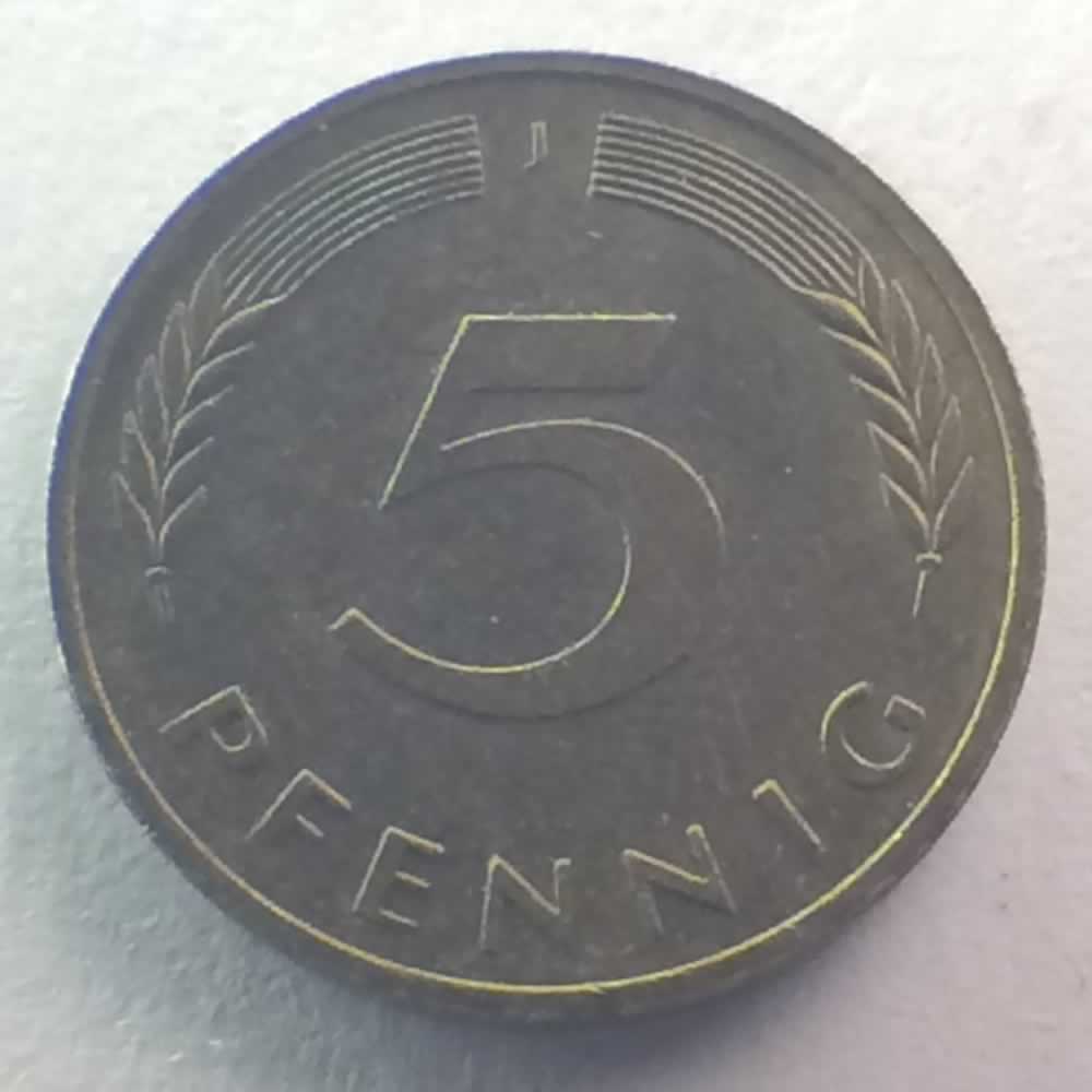 Germany 1981 J 5 Pfennig ( 5pf ) - Obverse