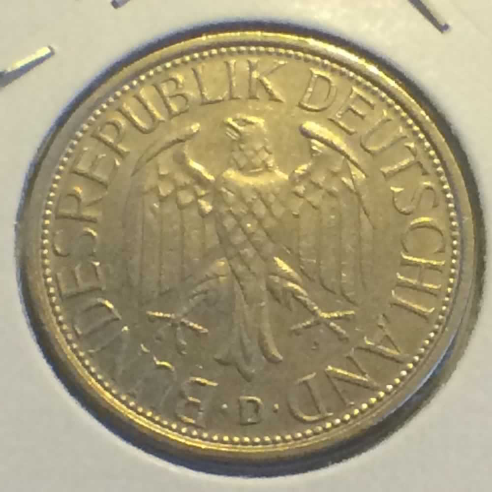 Germany 1981 D 1 Deutsche Mark ( DM 1 ) - Obverse