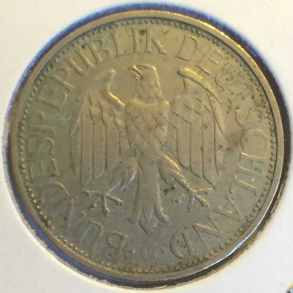 Germany 1971 G 1 Deutsche Mark ( DM 1 ) - Reverse