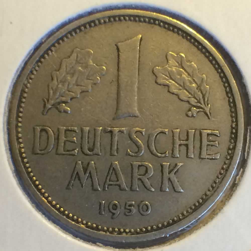 Germany 1950 J 1 Deutsche Mark ( DM 1 ) - Obverse