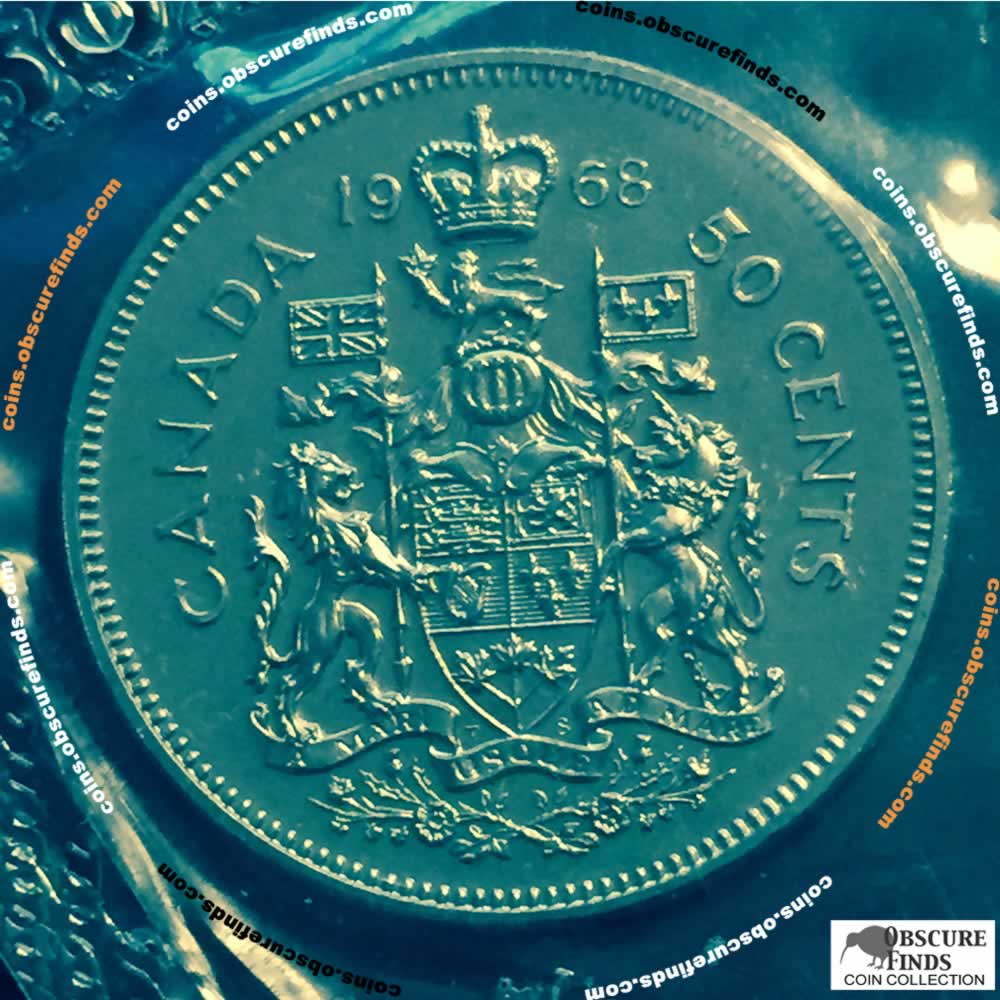 Canada 1968  Canadian Fifty Cents RCM ( C50C ) - Reverse