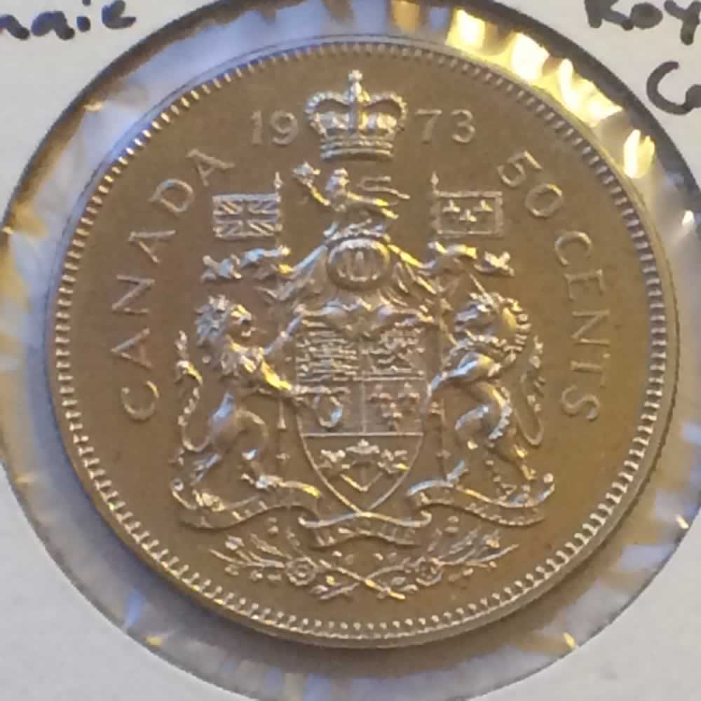 Canada 1973  Canadian Fifty Cents ( C50C ) - Reverse