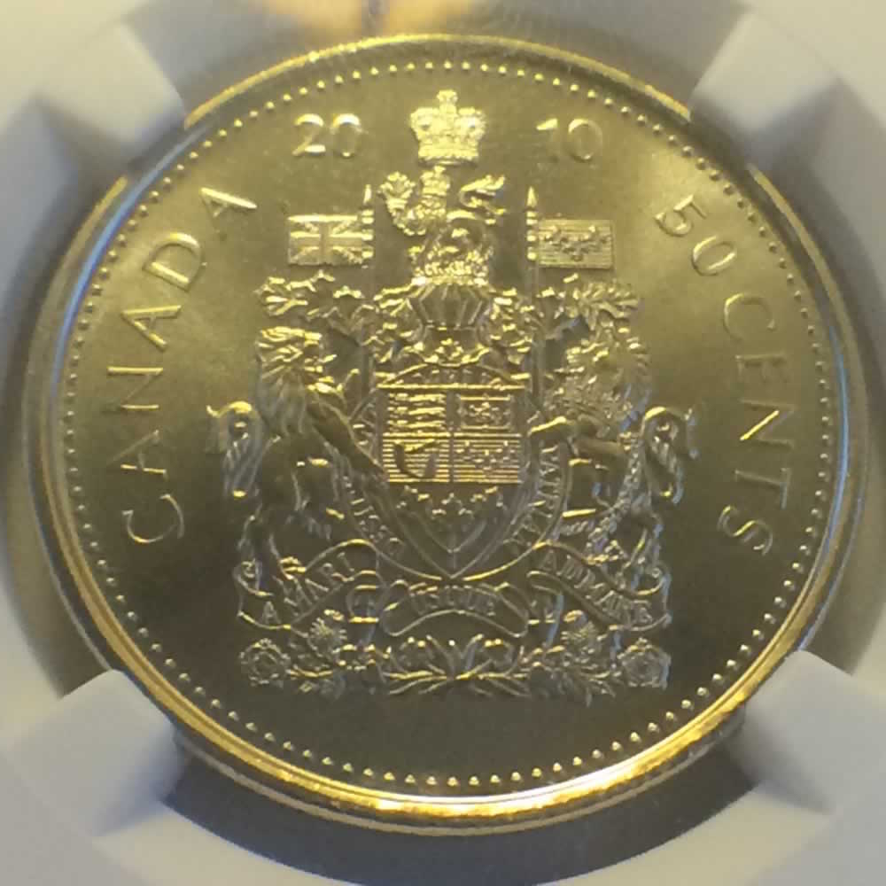 Canada 2010  Canadian Fifty Cents ( C50C ) - Reverse